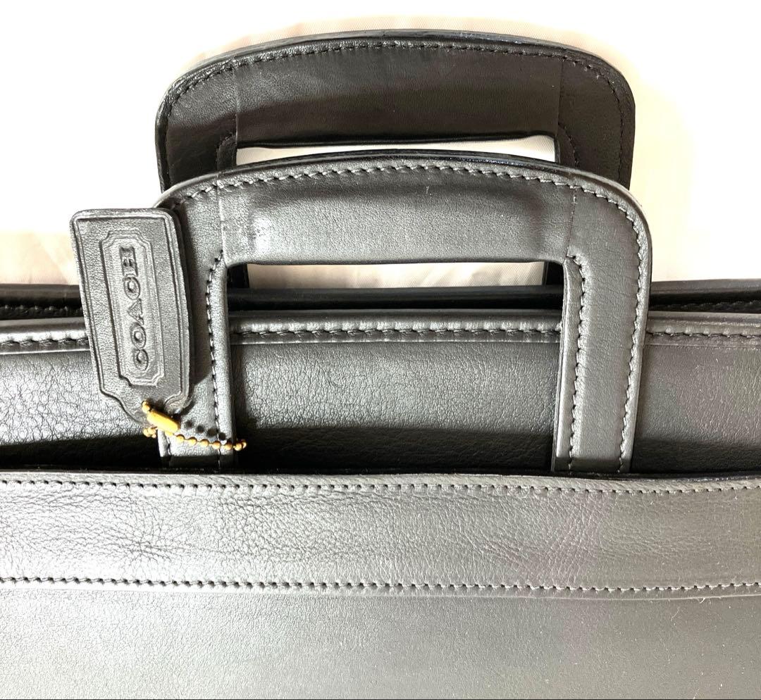 【だいすけさん専用】COACH ブラックレザー ビジネスバッグ A4対応