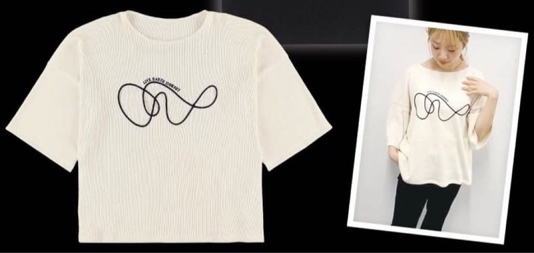 いのちめぐる冒険LIVE EARTH JOURNEY XL幻の白Tシャツ7分袖