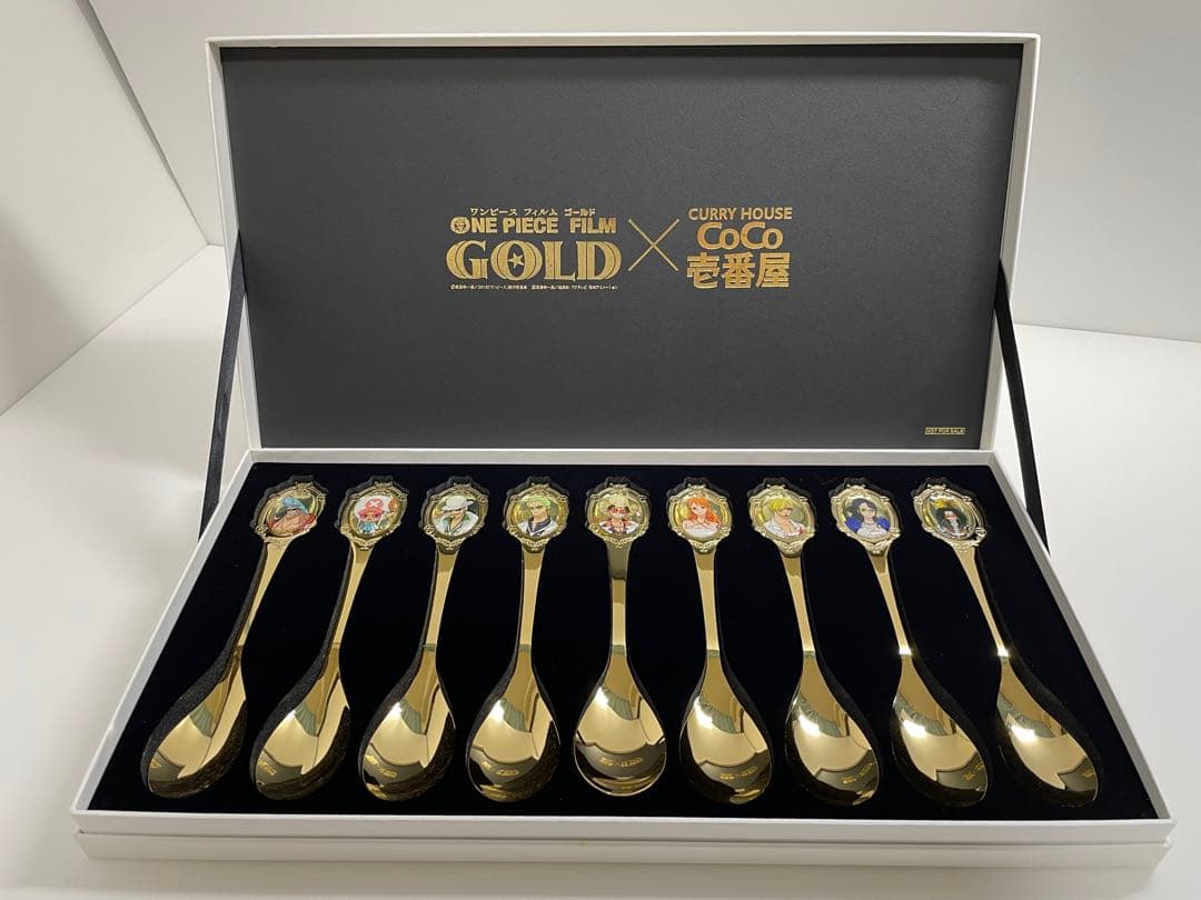 【非売品】ワンピース×CoCo壱カレースプーン9種セット(サニー号BOX付き)