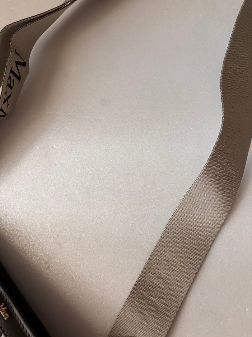 美品マックスマーラ　ジャガードミニショルダーバッグ　2way logoストラップ