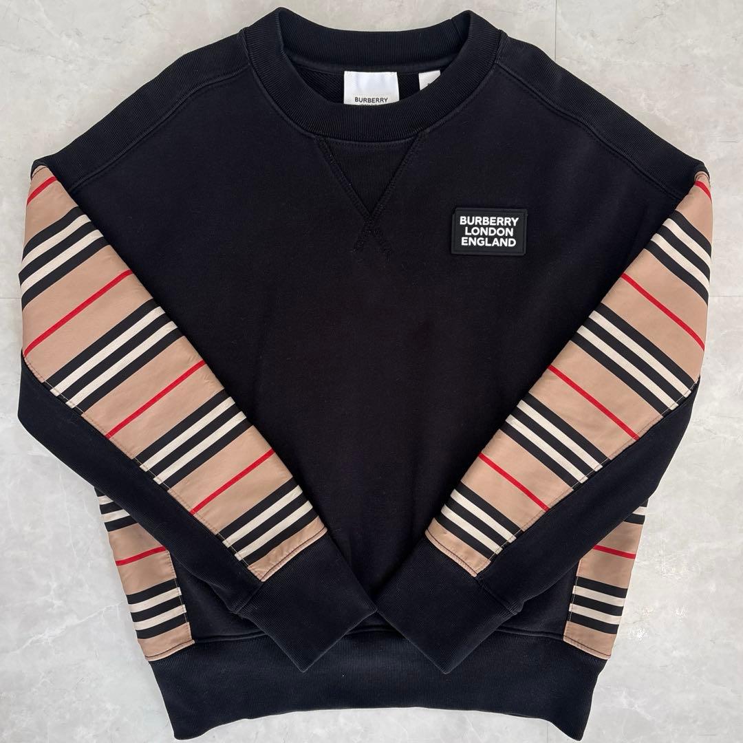 BURBERRY キッズ ストライプ トレーナー
