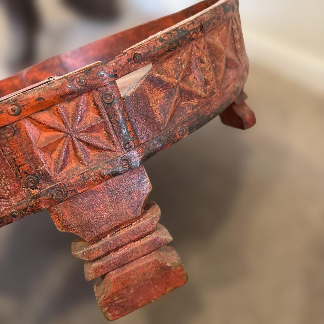 アンティーク＆ヴィンテージ　丸型座卓　サイドテーブル　カントーク