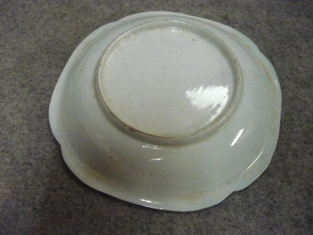 伊万里 海辺の舟 染付 中皿 5枚 [B31367]