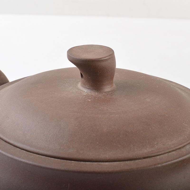 中国　紫砂　朱泥　急須　茶壷　在銘　C　R6195