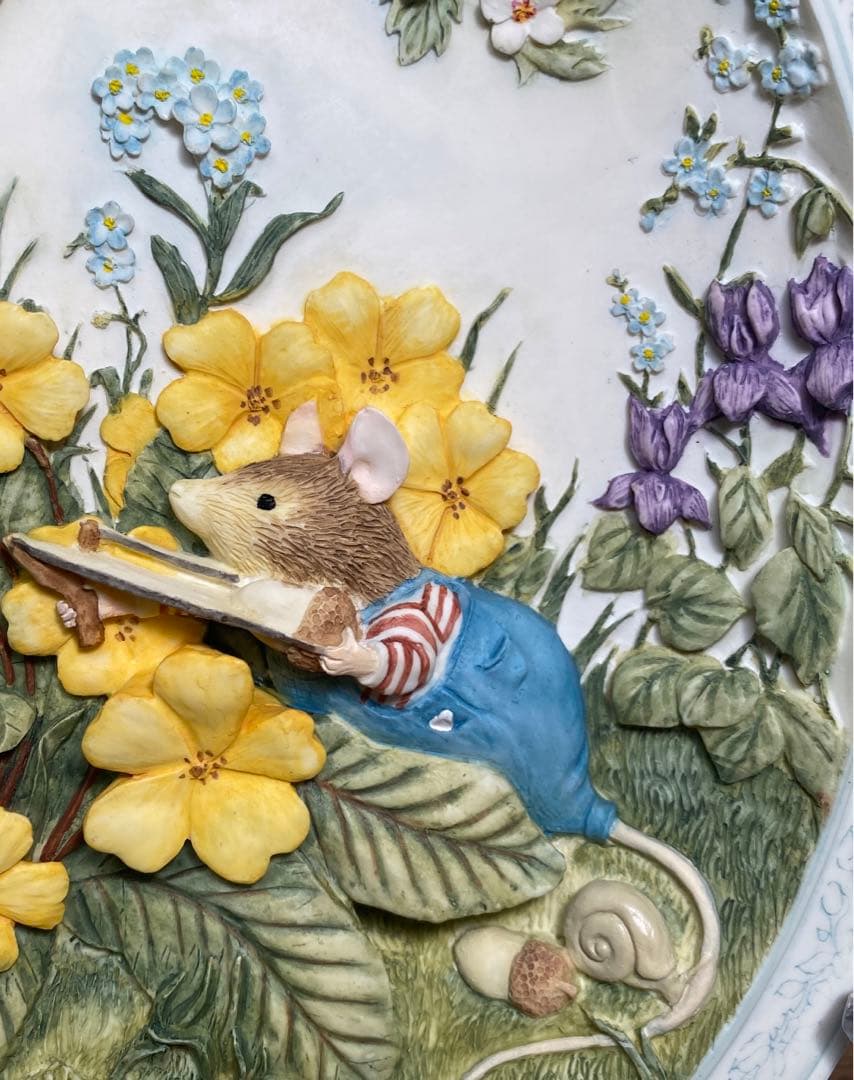 ブランブリーヘッジ スプリング オーバル 壁掛けプレート レア