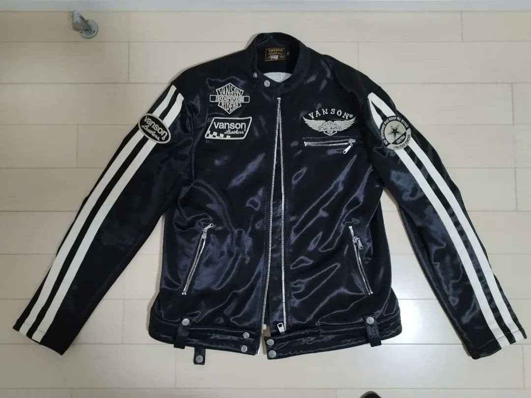 Vanson シングルライダースジャケット 黒