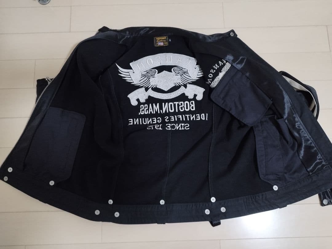 Vanson シングルライダースジャケット 黒