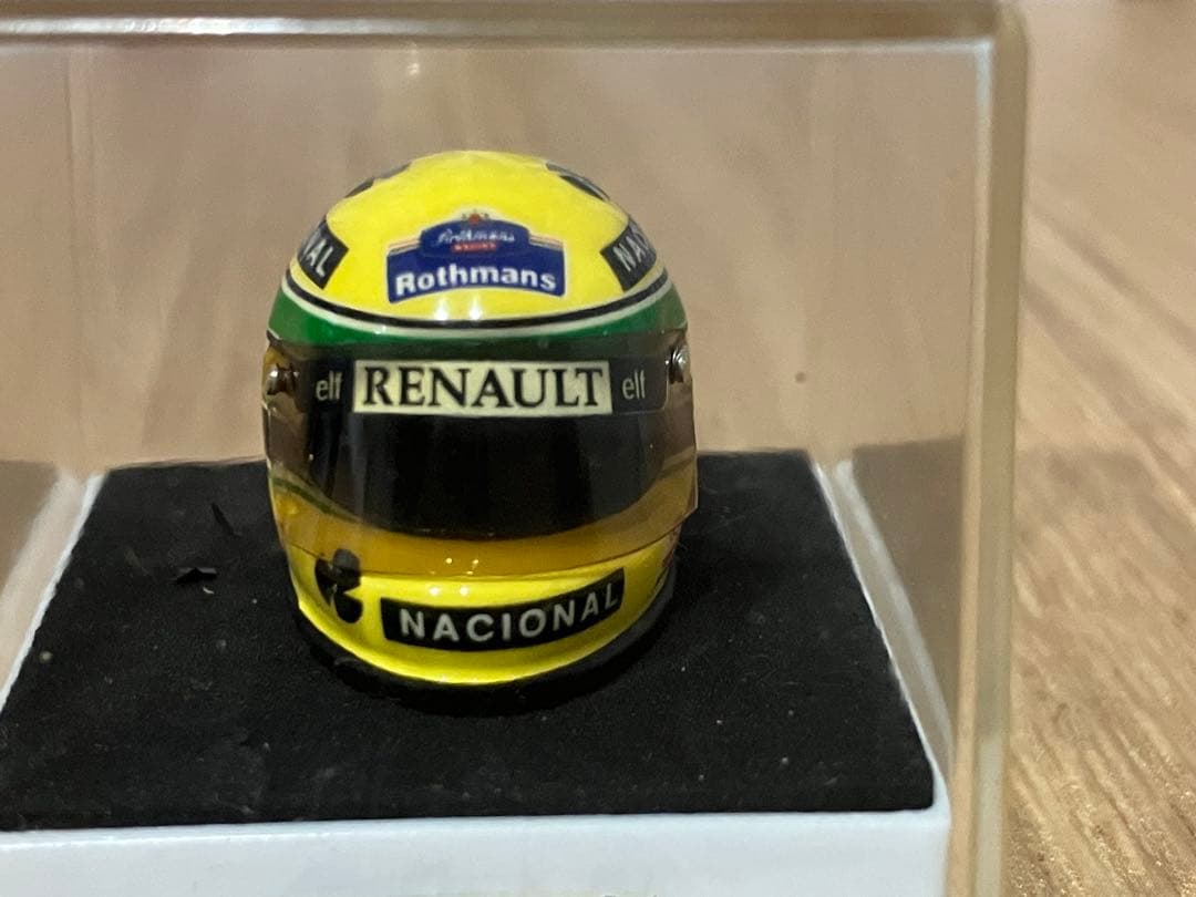 セナ　94年　ミニヘルメット　J.F.CREATIONS 1/12 ロスマンズ