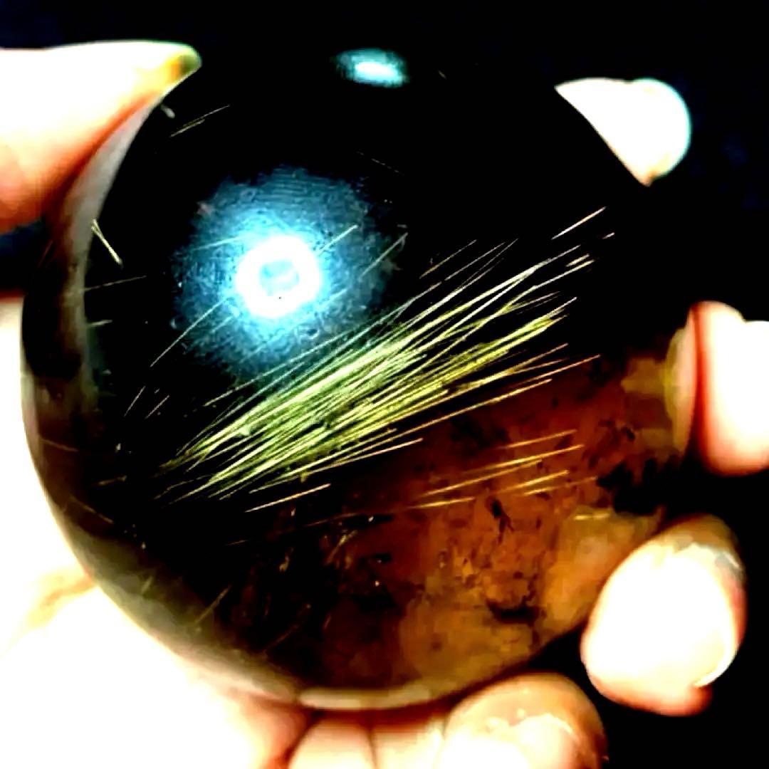 53mm ゴールドルチルクォーツ　金針水晶　パワーストーン