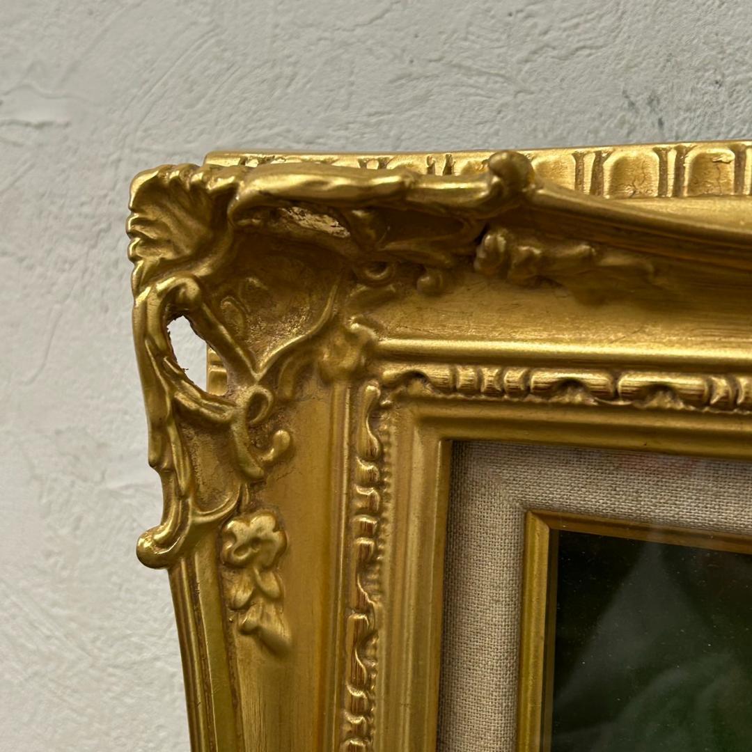 新品　未使用　額縁　F8　油絵額縁／油彩額縁 ゴールドアクリル