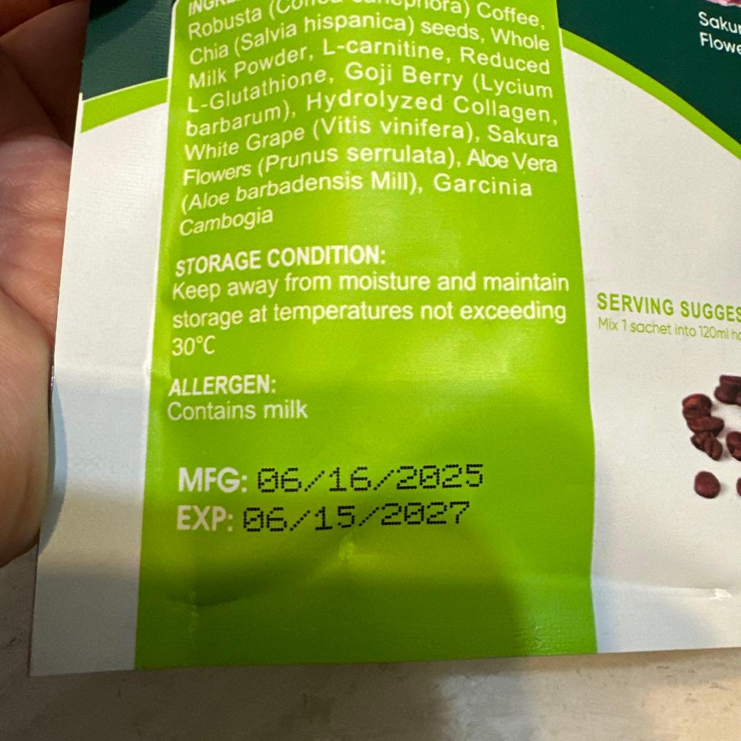 コーヒー FITGUMCOLLAGENCHIACOFFEEMIX120g 5set