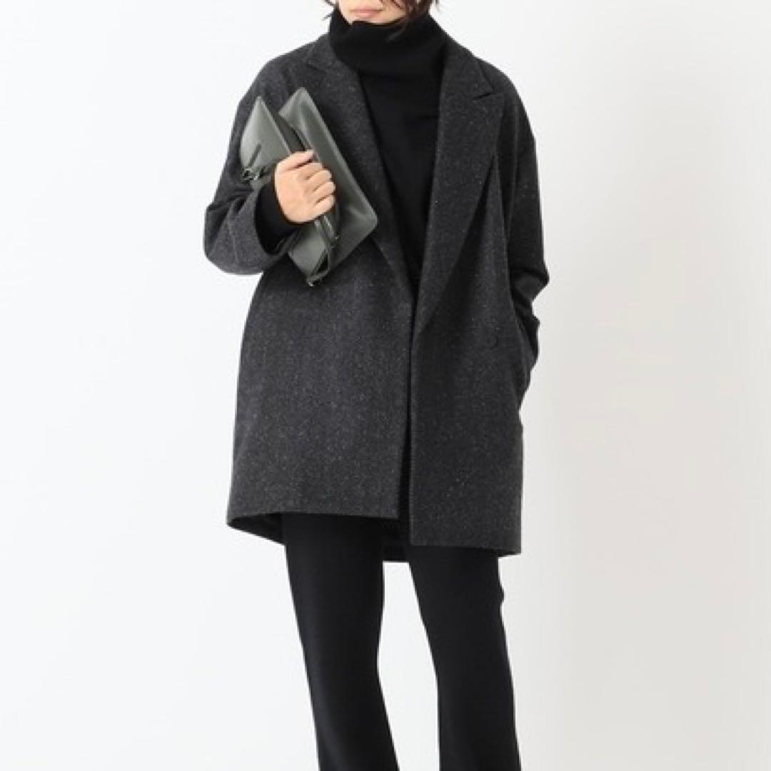 [Deuxieme Classe] ネップツイード ハーフコート