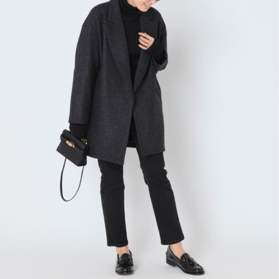 [Deuxieme Classe] ネップツイード ハーフコート