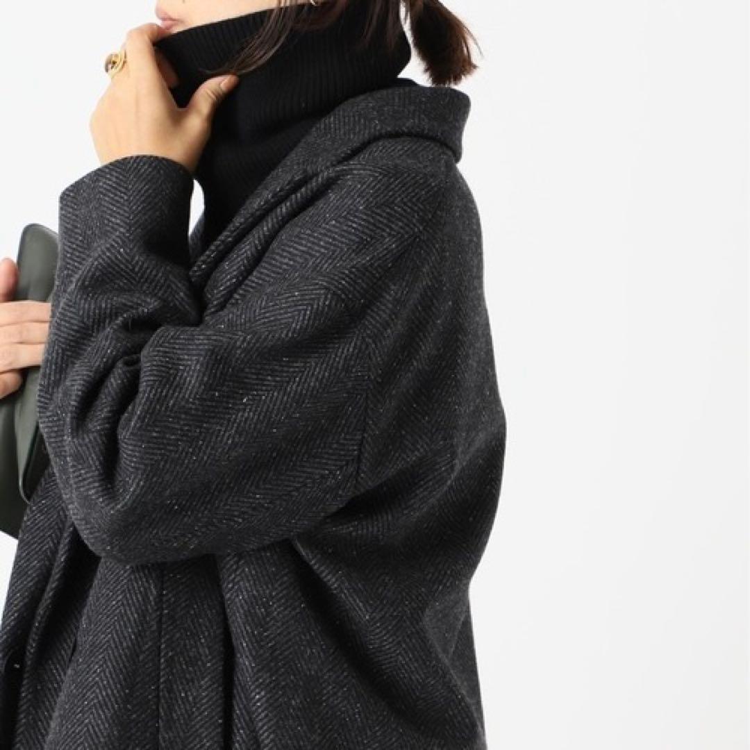 [Deuxieme Classe] ネップツイード ハーフコート