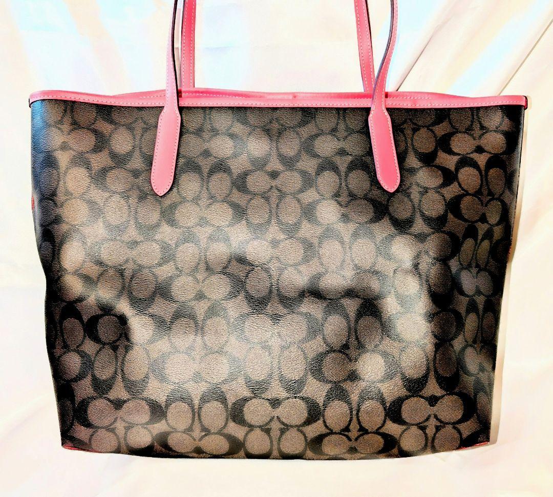 週末限定価格【美品】COACH トートバッグ シグネチャーキャンパス