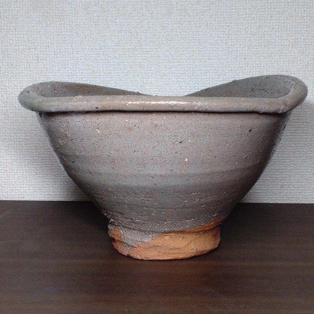 中川自然坊 作 絵唐津 大片口鉢 直径約35.5cm