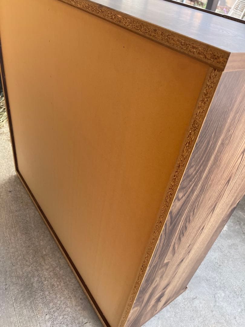 LOWYA シューズボックス 下駄箱 木目 ブラウン 収納棚