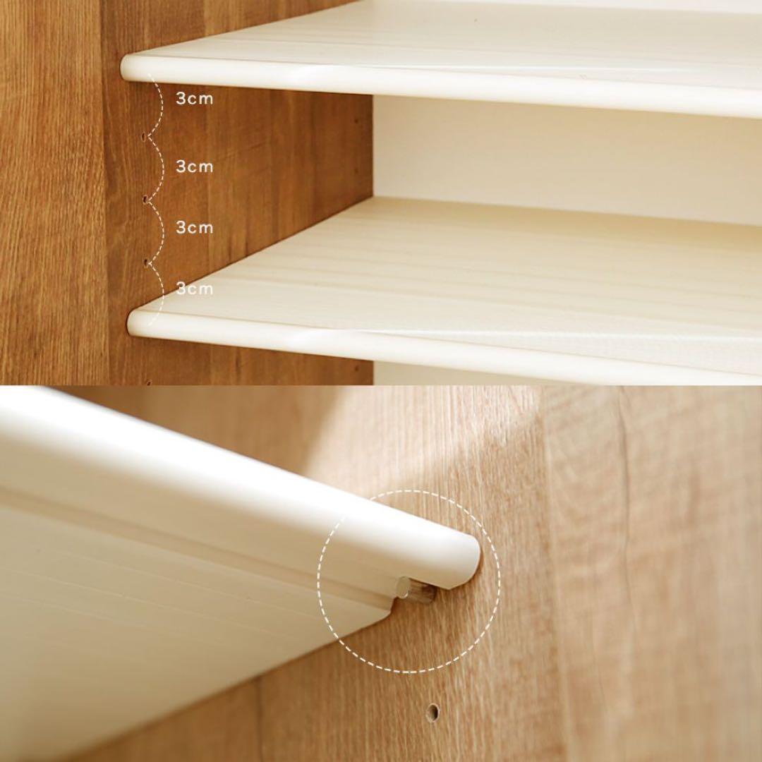 LOWYA シューズボックス 下駄箱 木目 ブラウン 収納棚