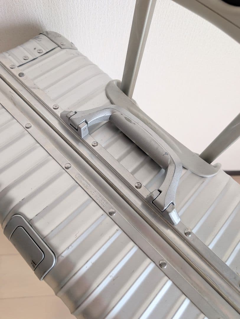 【良品】RIMOWA TOPAS シリーズ 104L 青ロゴ ホイール新品 4輪