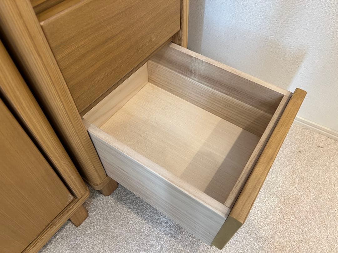キャビネット【タモ材・3ヶ月のみ使用】