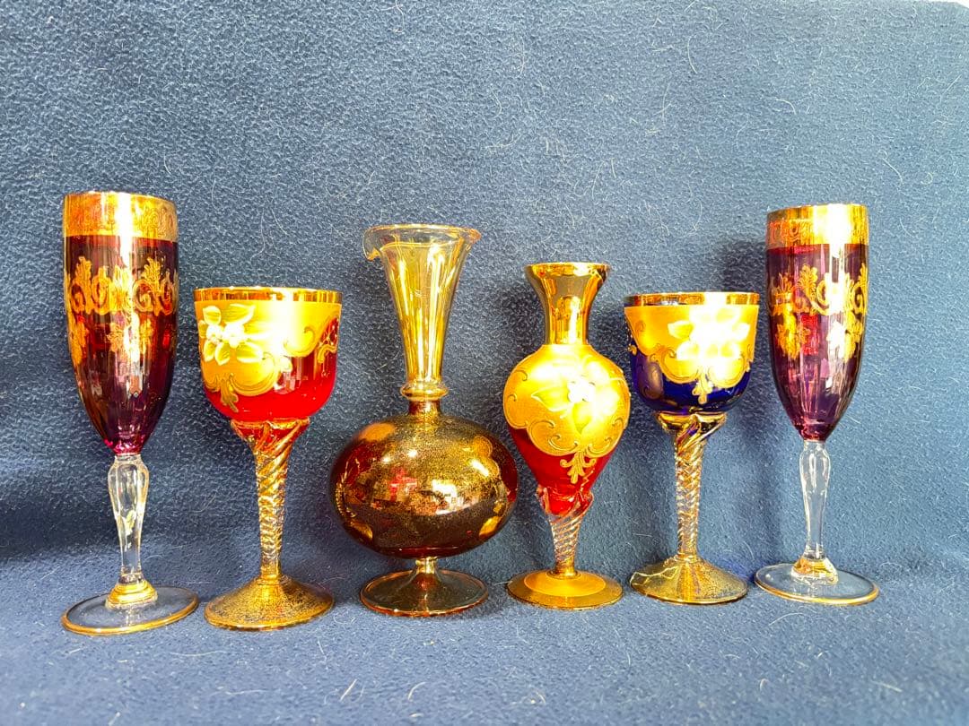 イタリア ムラーノガラス 24KTゴールドペイント 他まとめて 激安投げ売り