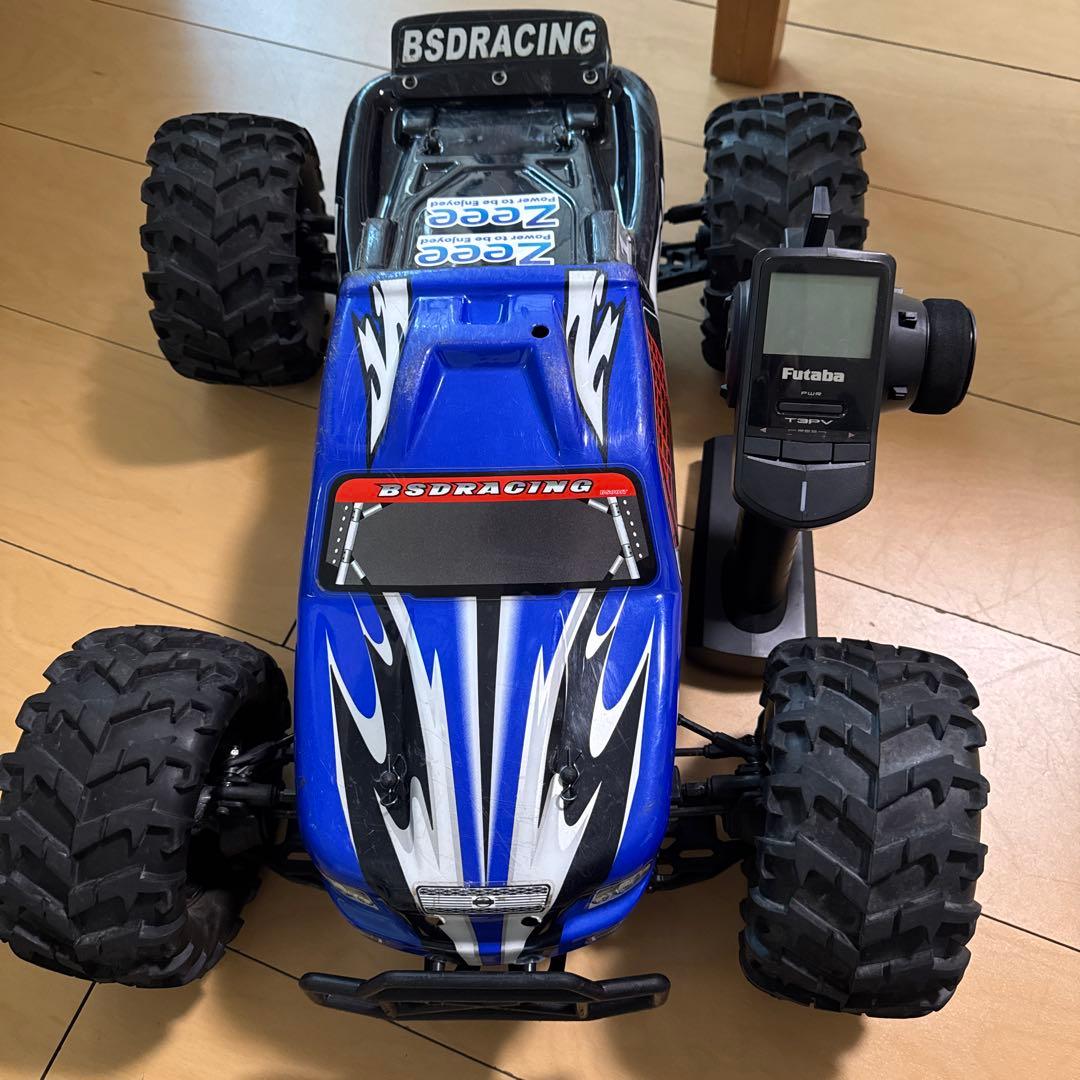 SSDRACING リモコンカー、ブルー 1/8