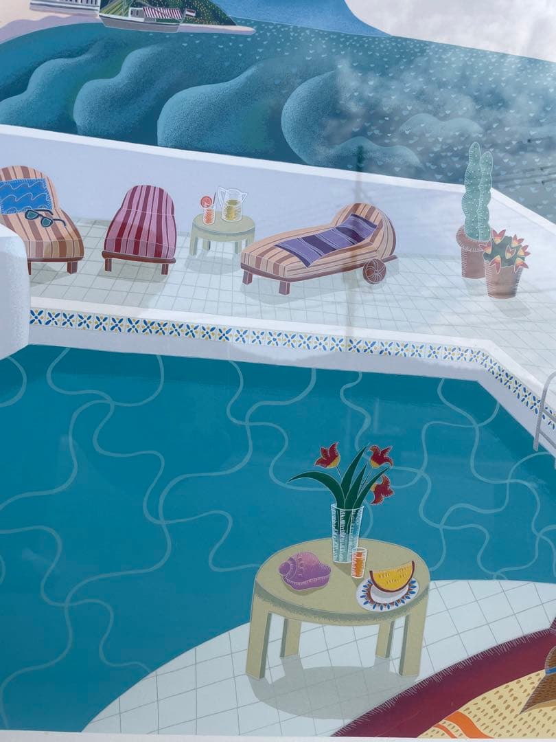 トーマス・マックナイト 「ジオメトリックプール」　限定　直筆サインあり