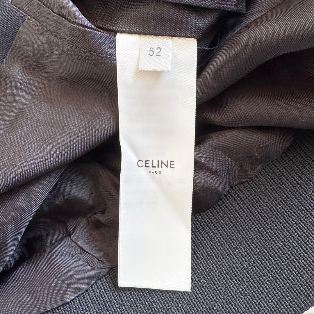 美品　近年モデル　XL　セリーヌ　レーヨン　ブルゾン　トリオンフ刺繍　黒