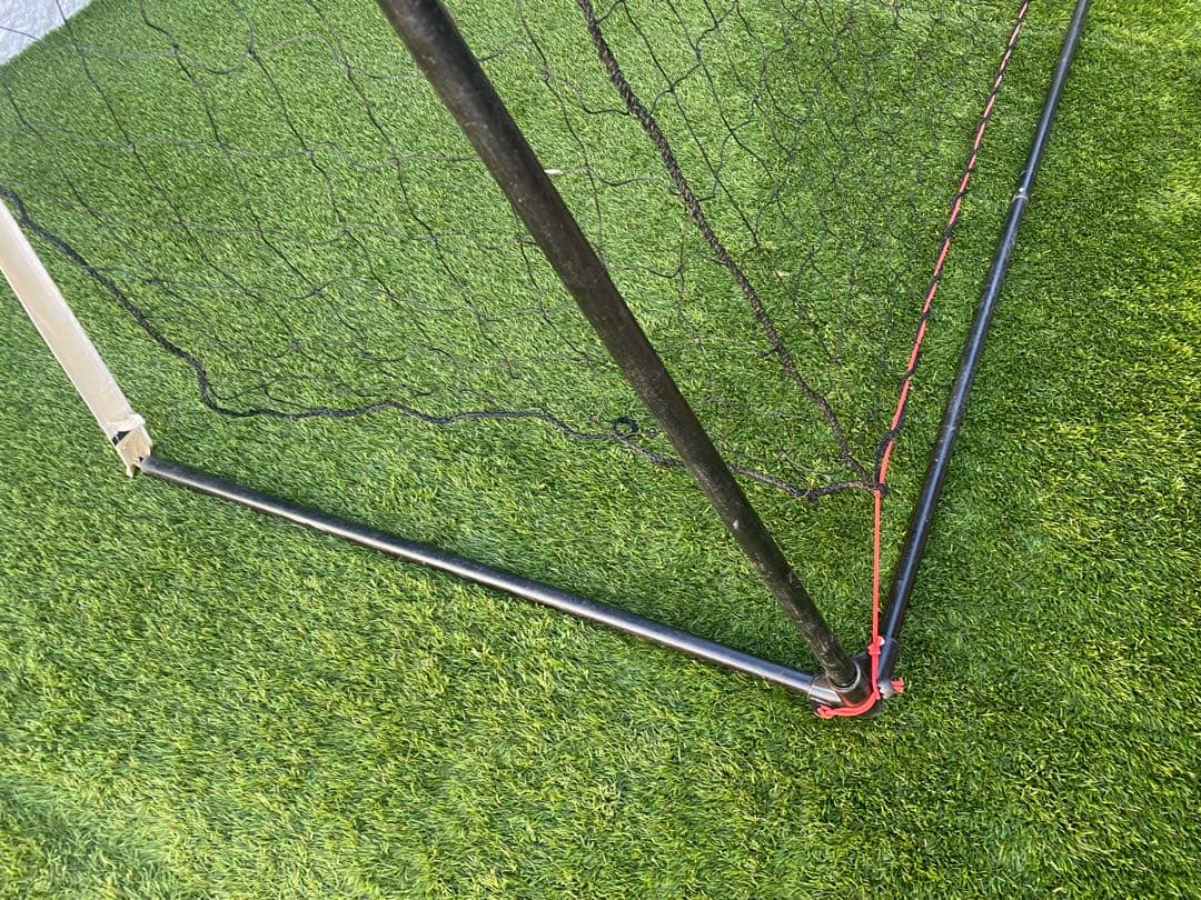 クイックプレイ サッカーゴール 4.9m×2.1m 2台セット 重り袋2個付き