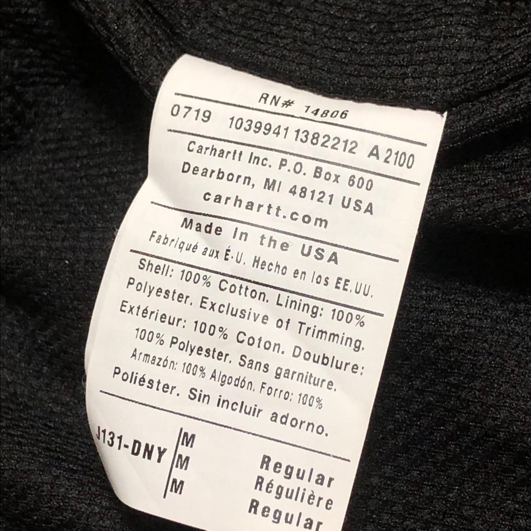 【最終値下】美品 usa製 carhartt アクティブジャケット ネイビー