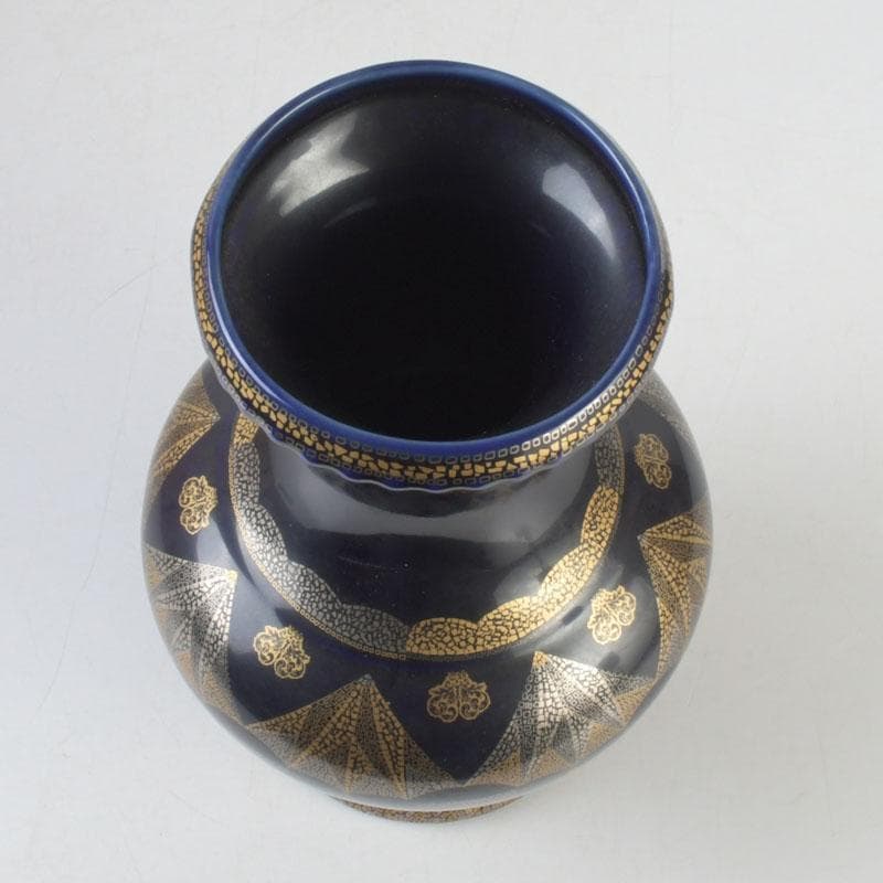 マモナコ公室御用達　ニュファクチュア・ド・モナコ　花瓶　時代箱付　V　9697