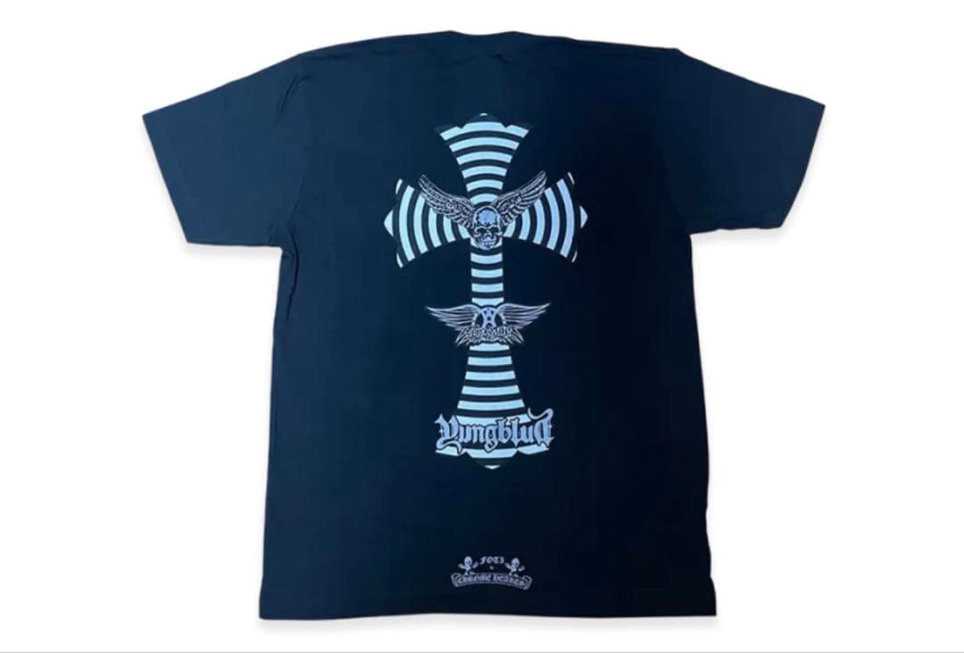 新品 クロムハーツ 青山店限定 エアロスミス FOTI コラボ Tシャツ 黒 M