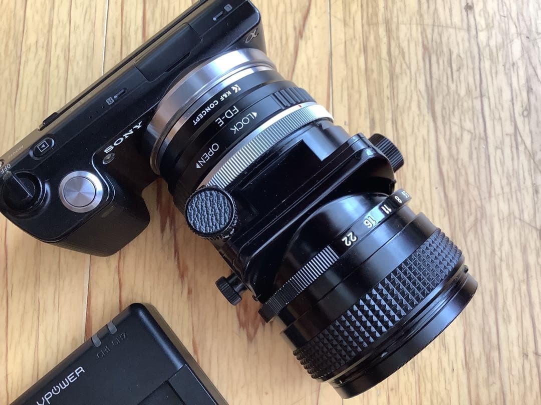 Canon FD TS 35mm F2.8 NEX-5 付属品セット