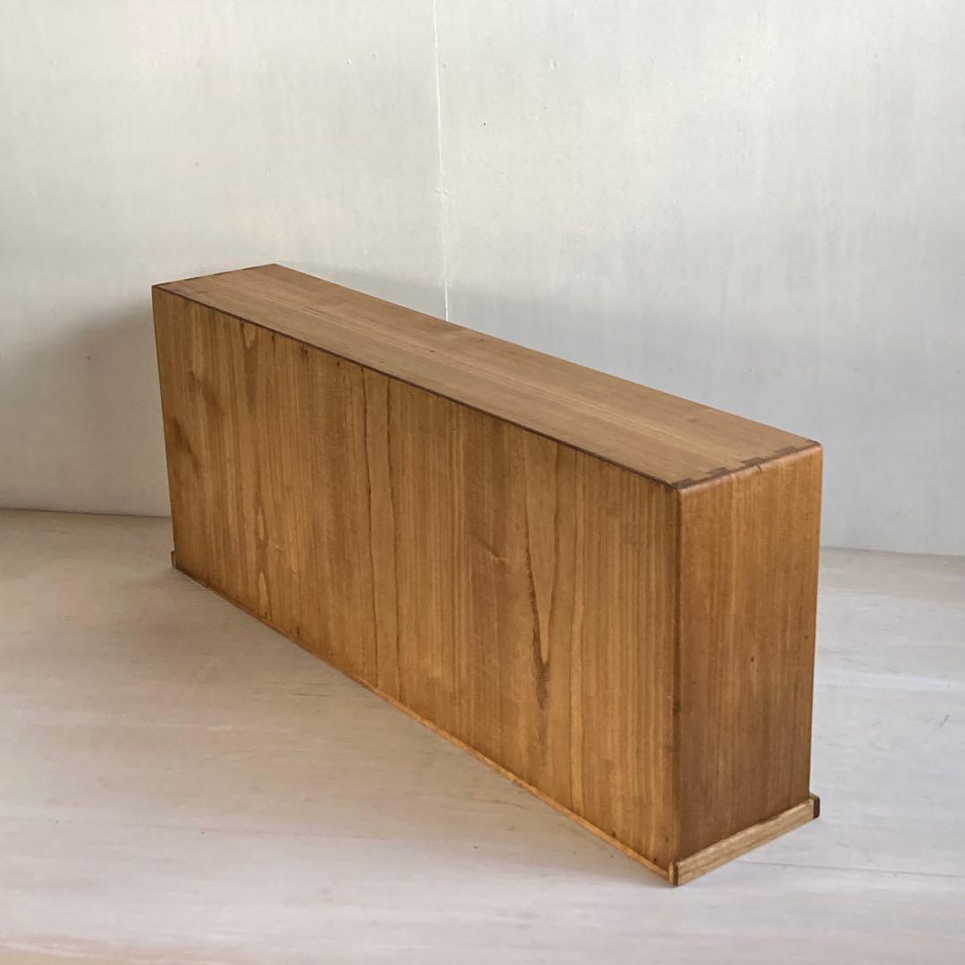 さかな猫 古い木製 オープンラック 木製棚 展示棚 本棚