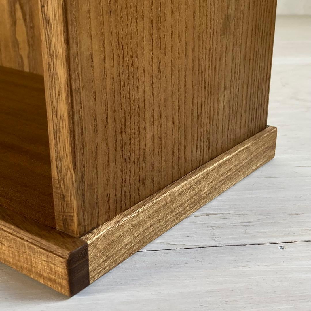 さかな猫 古い木製 オープンラック 木製棚 展示棚 本棚