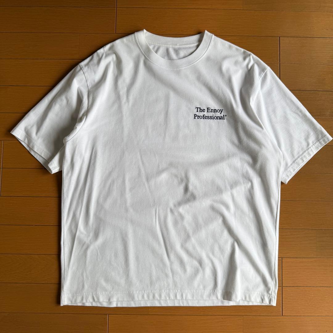 ENNOY エンノイ ロゴ刺繍Tシャツ