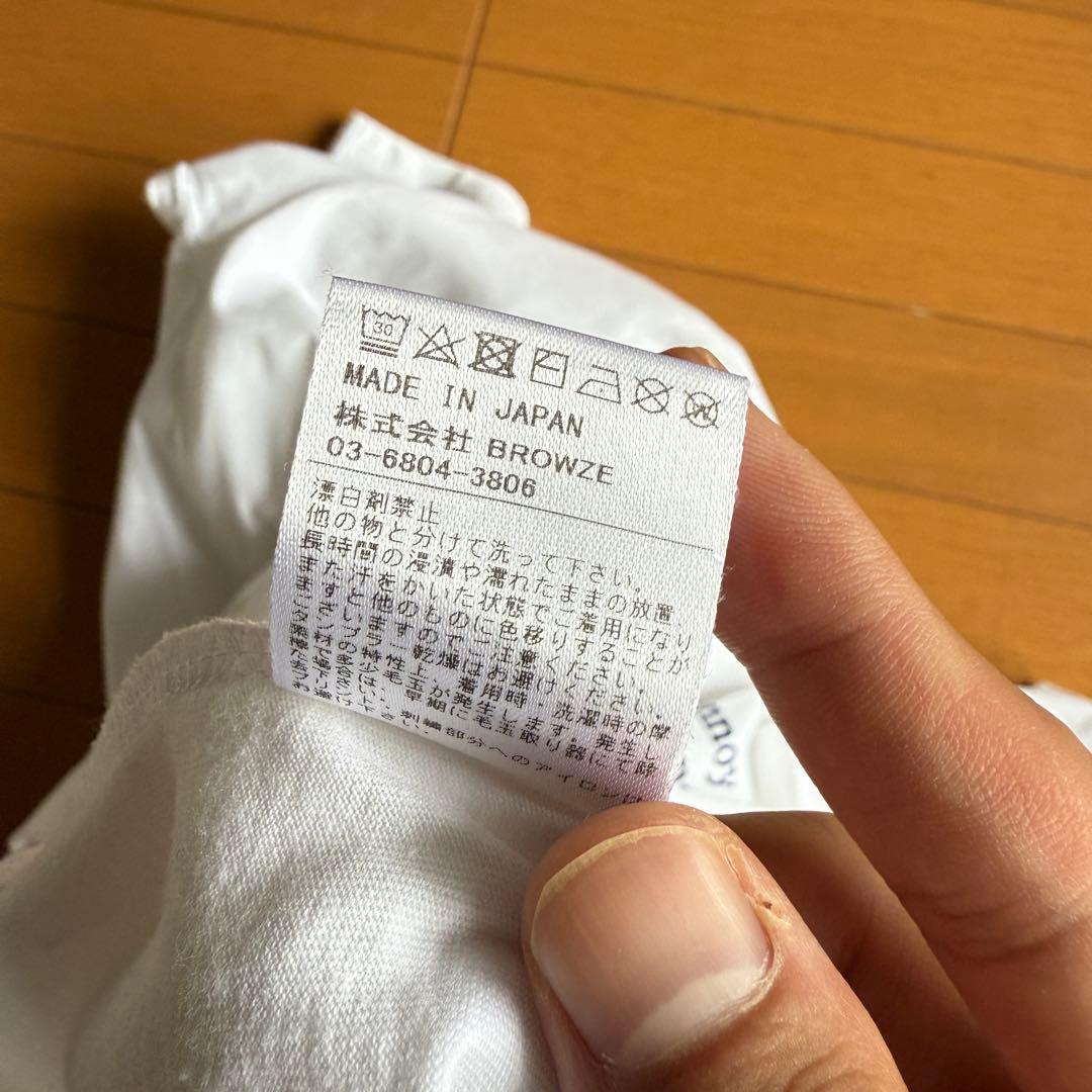 ENNOY エンノイ ロゴ刺繍Tシャツ