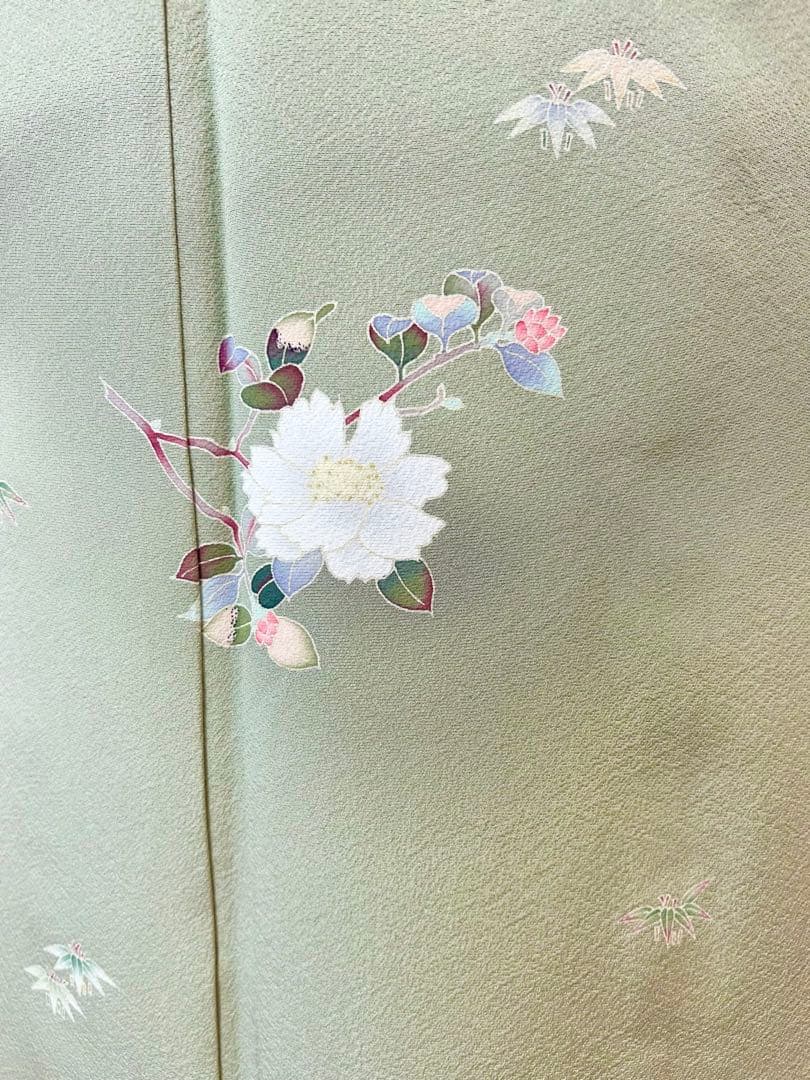 友禅　作家物　落款　正絹訪問着　フルセット4点　入学式　七五三　お宮参り