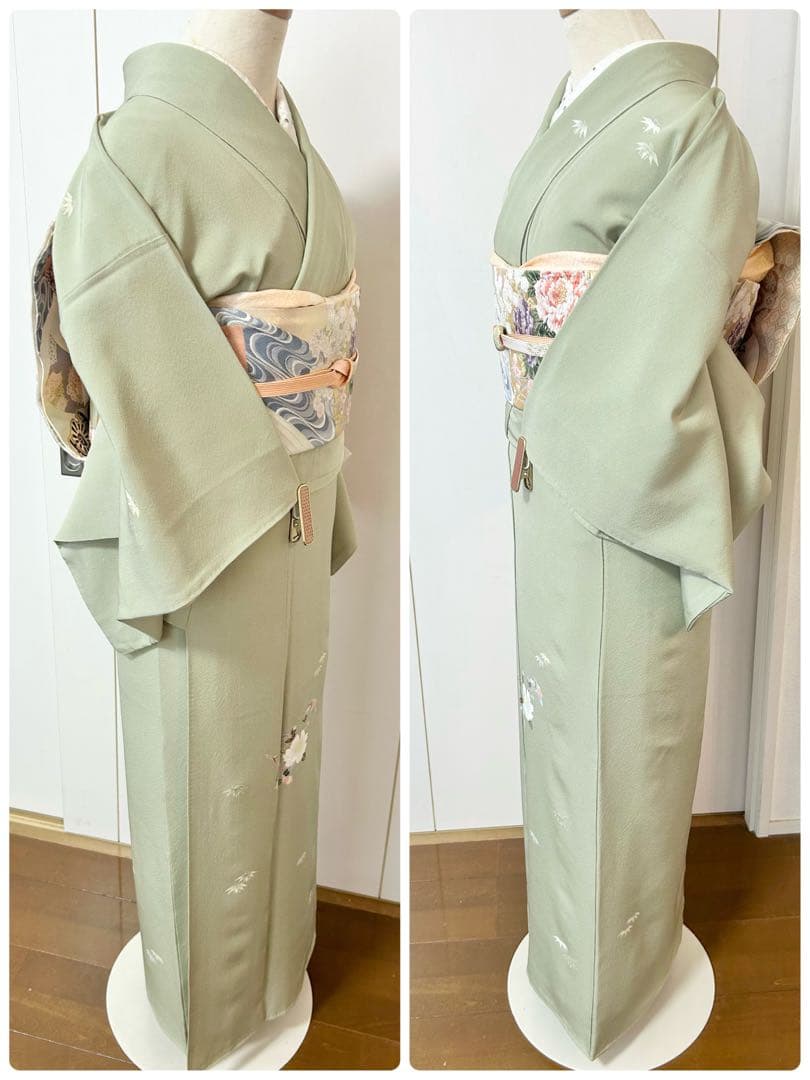 友禅　作家物　落款　正絹訪問着　フルセット4点　入学式　七五三　お宮参り