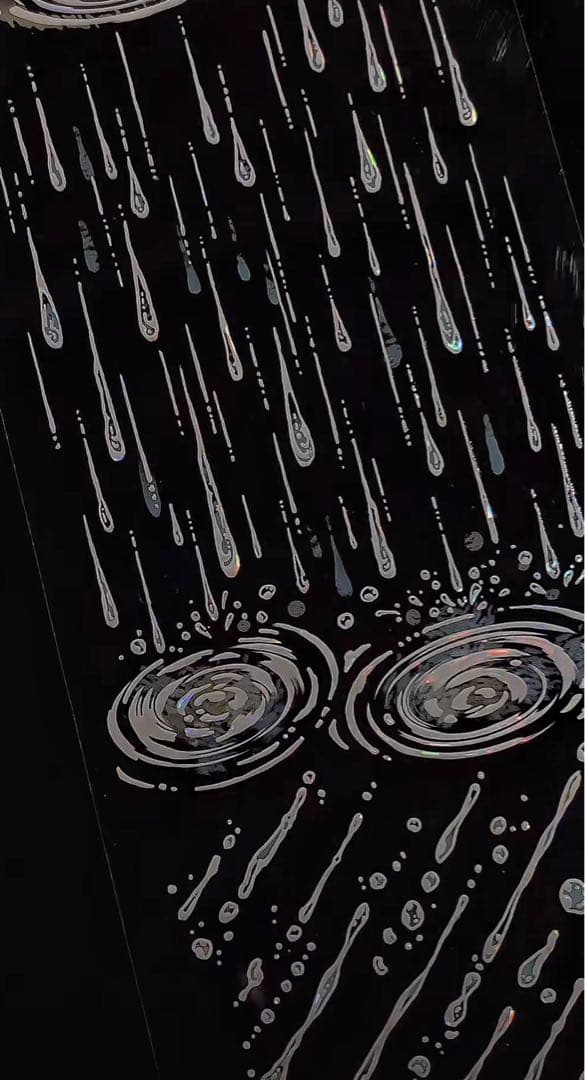 【9063】海外　マステ　3/5/巻　貝殻光マスキングテープ　雨　水滴　さざなみ