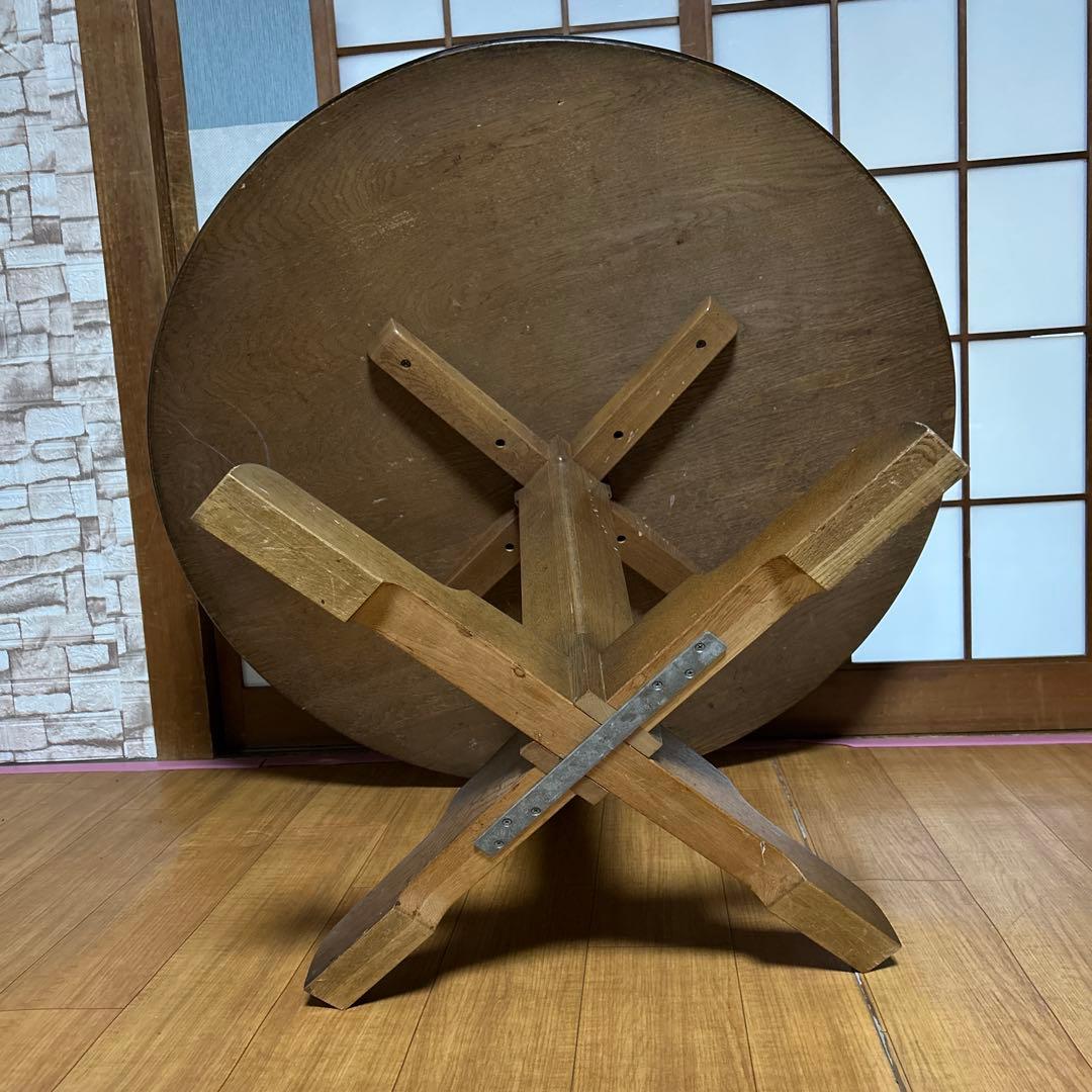 【レトロ】コスガ　ラウンドダイニングテーブル　丸テーブル