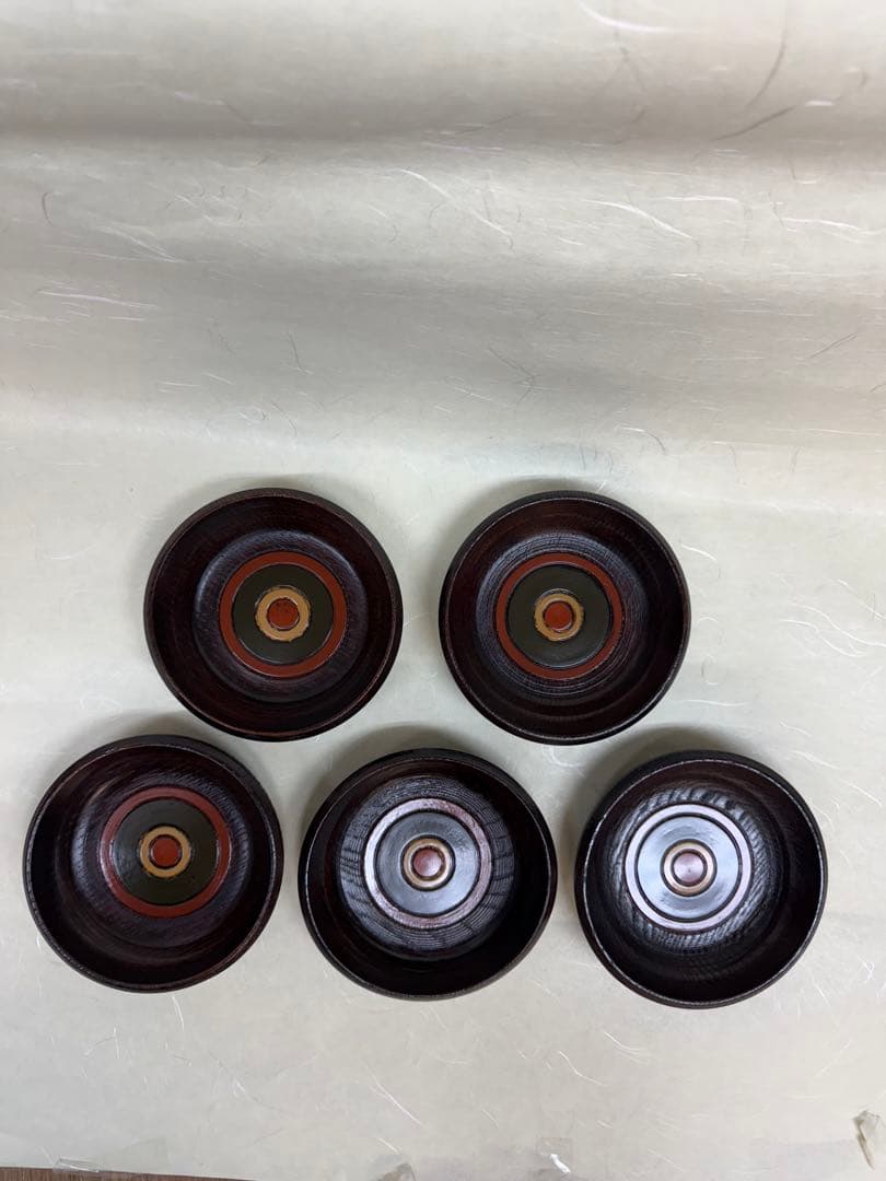 漆器皿 5枚セット 村瀬治兵衛