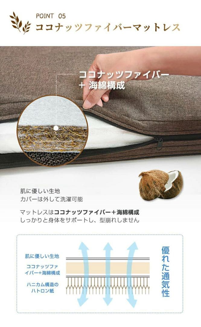 未使用★モリリン アコーディオンベッド 簡易ベッド 伸縮収納 来客や緊急時に！