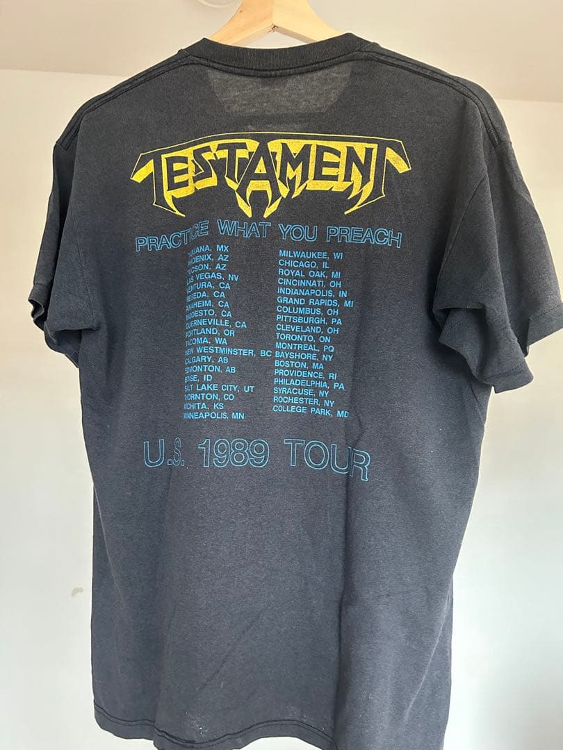 TESTAMENT 1989年ツアーTシャツ