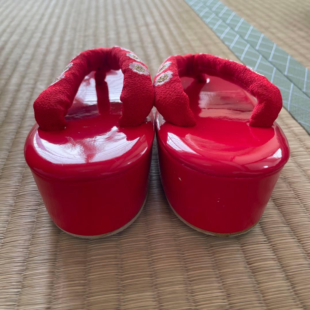 七五三　赤色　正絹　着物　3歳用　京ひめ