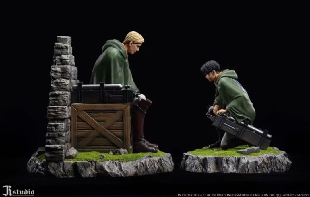 進撃の巨人 エルヴィン·スミ リヴァイ ガレージキット ガレキ スタチュー③