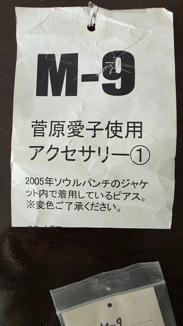 【超貴重！コレクター必見】CKB菅原愛子使用アクセサリー