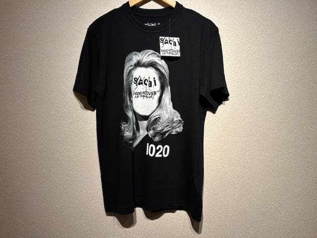 ♪送料無料★sacai × UNDERCOVER★名作★Tシャツ★黒★紙タグ付♪