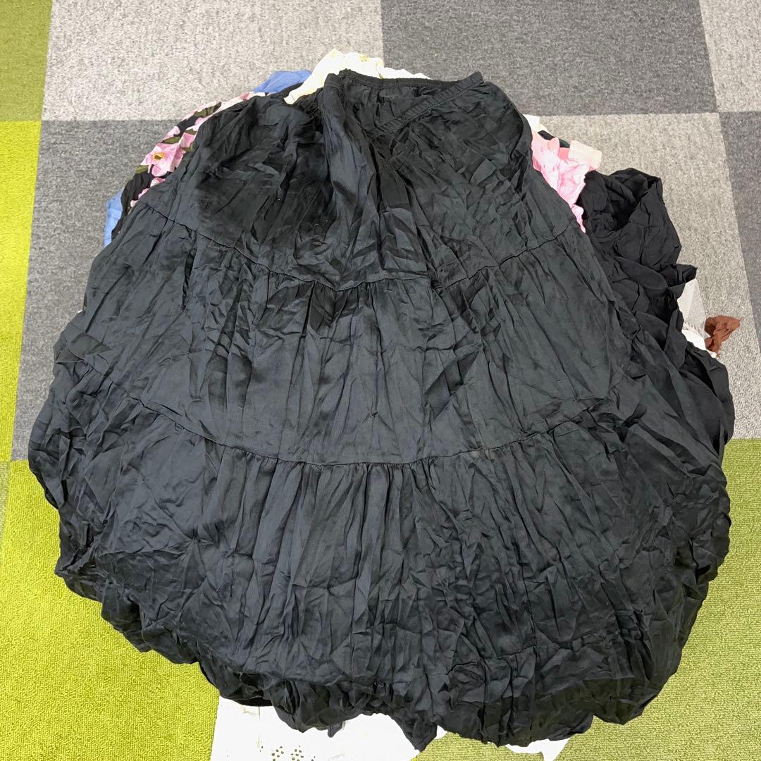 ^*^様 2 ユーロ古着　柄スカートミックス60着セットまとめ売りレディース
