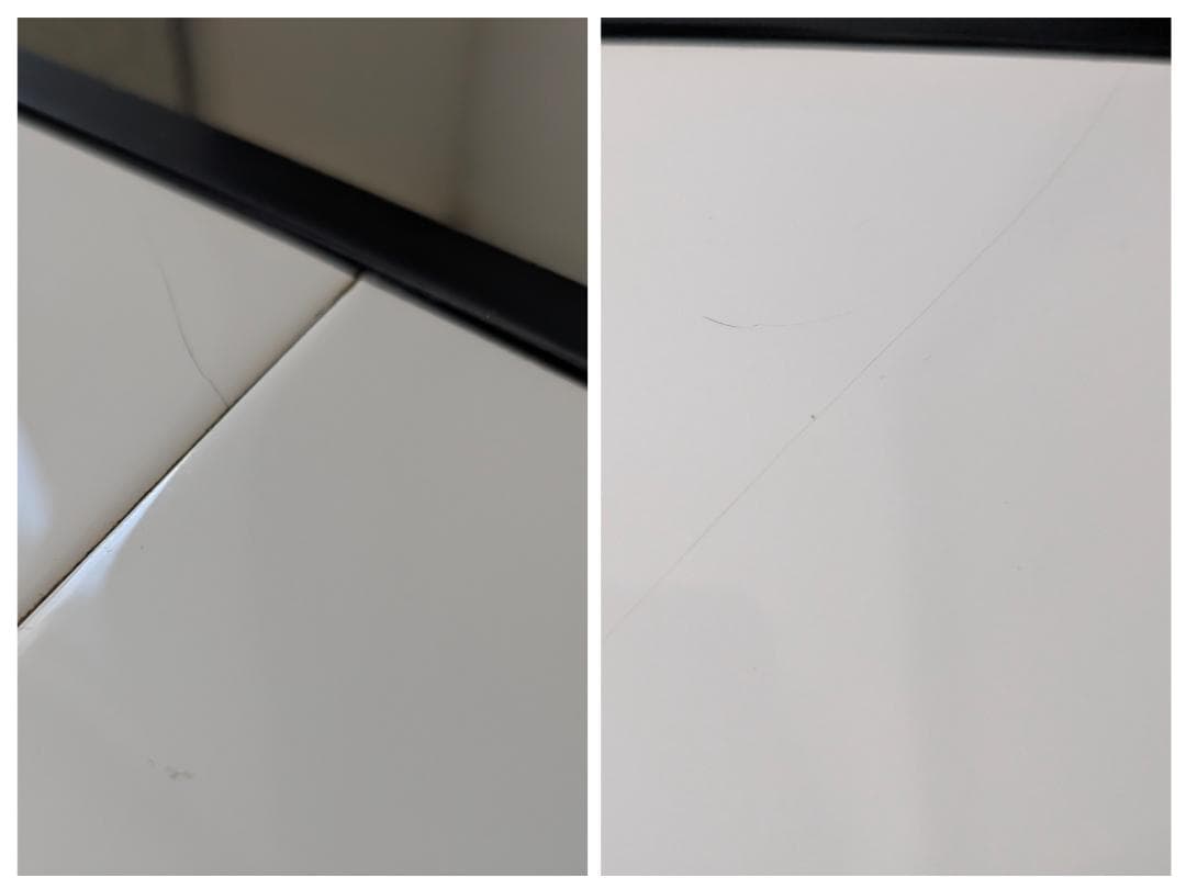 アイアンフレーム タイル テーブル 白 90s ビンテージ ミッドセンチュリー